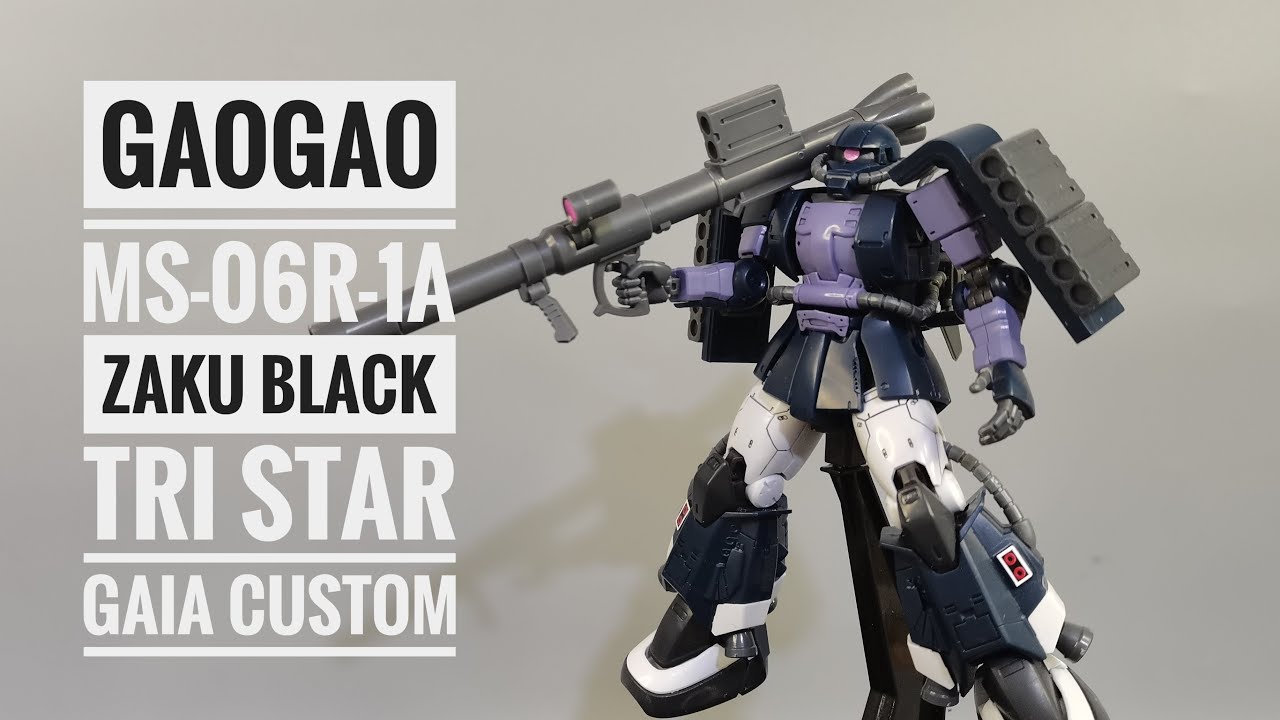 GaoGao HG Black Tri Star Zaku High Mobility Gaia / Mash