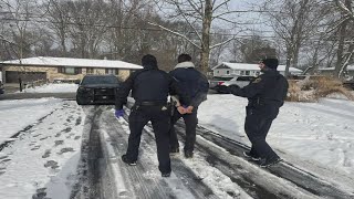 Stow police: Officer injured during chase involving suspect wanted on violent offense warrants
