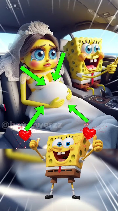 Spongebob team his wife is pregnant #spongebob #marriage #pregnant