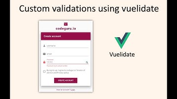 Custom validations using Vuelidate