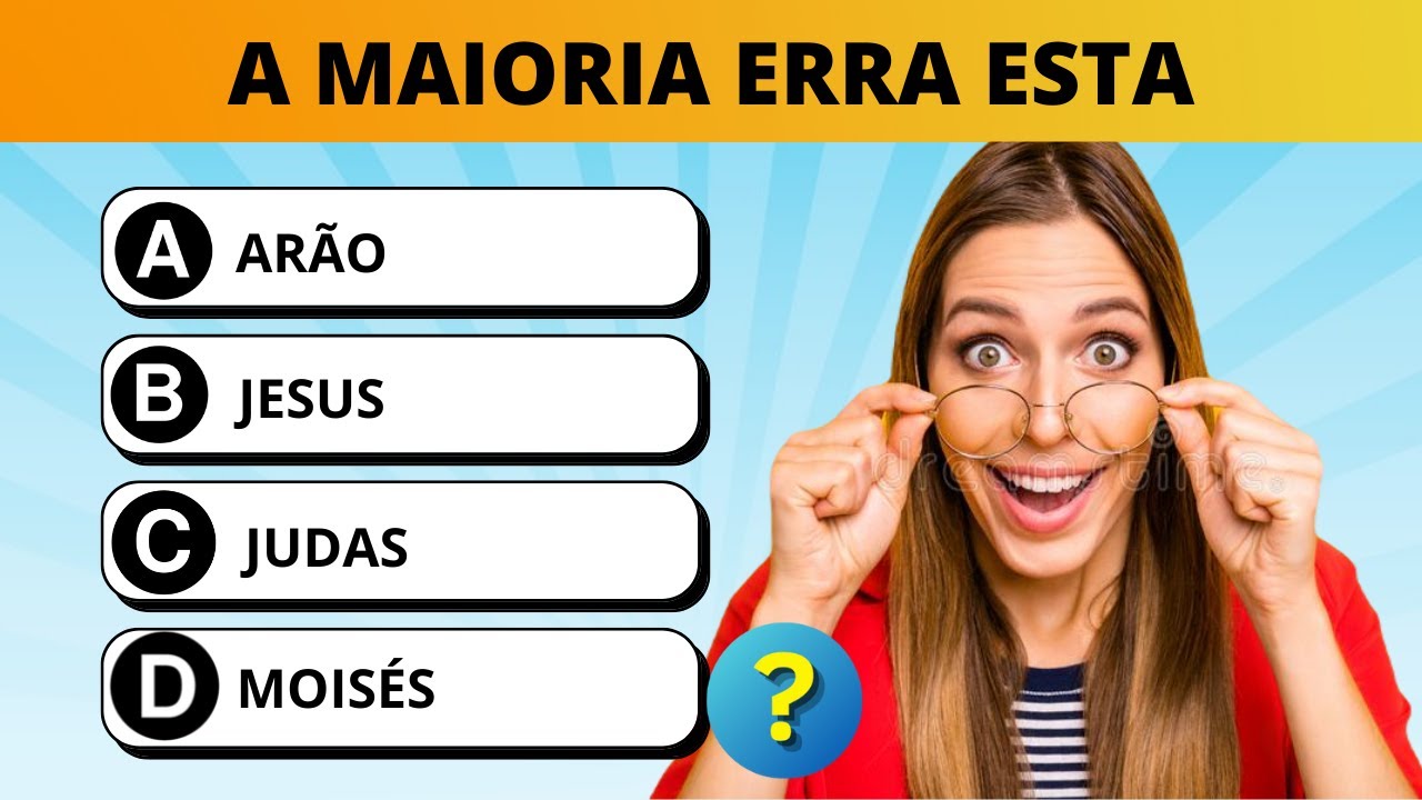 10 PERGUNTAS BÍBLICAS DE NÍVEL FÁCIL MÉDIO E DIFÍCIL - QUIZ BÍBLICO em 2023