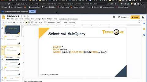 SQL Tutorial 3: Câu lệnh SELECT với  SubQuery và JOIN