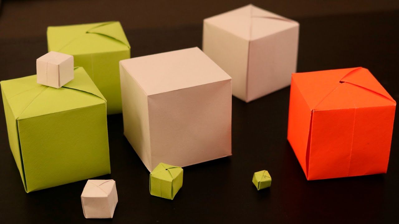 How to Make a Paper Cube YouTube