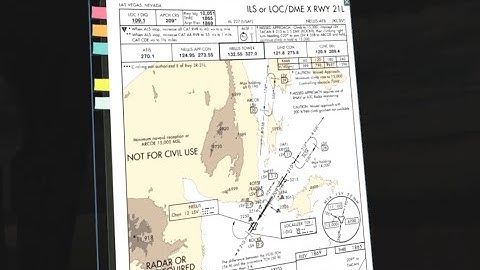 Nellis IFR Night Approach Runway 21L (DCS in VR)