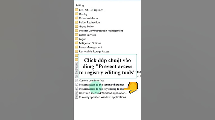 Lỗi regedit has been disabled by your administrator