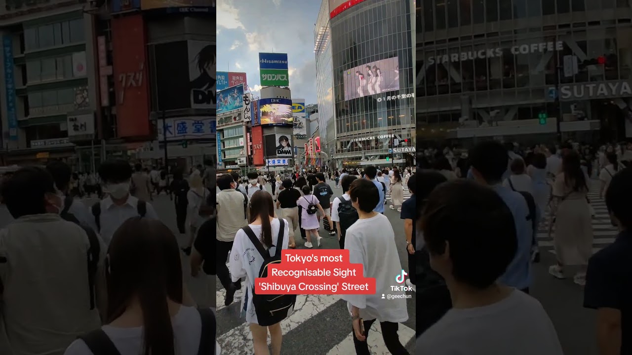 Japan Famous Street Walk Shibuya Crossing 