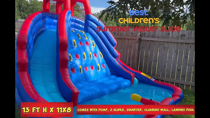 The Ultimate FUN for SUMMER!  SUNNY & FUN Ultra Climber Inflatable Water Slide Park -BEST Waterslide