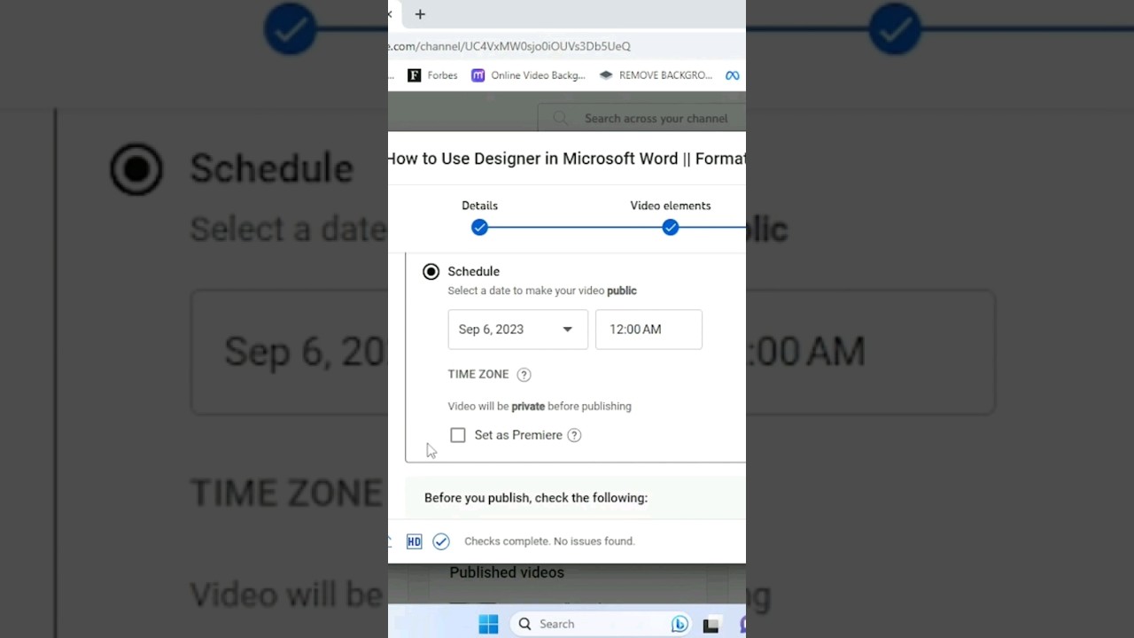 How to Schedule YouTube Video Upload || Set a Specific Date and Time for Video Publishing