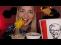 Asmr 4k mukbang kfc fried chicken   no talking eating sounds