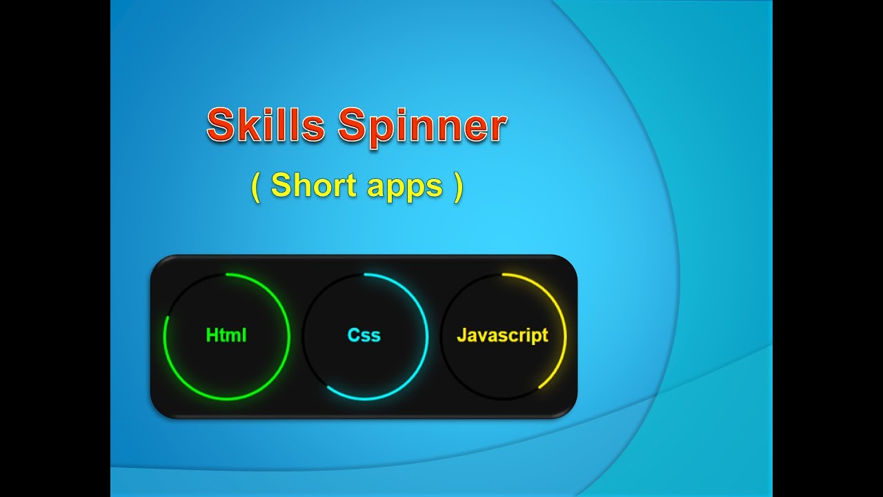 Arabic and English Tutorials (Skills spinners) - YouTube