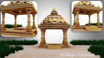 Autodesk Maya - 3D Modelling of Temple (Speed Modeling)