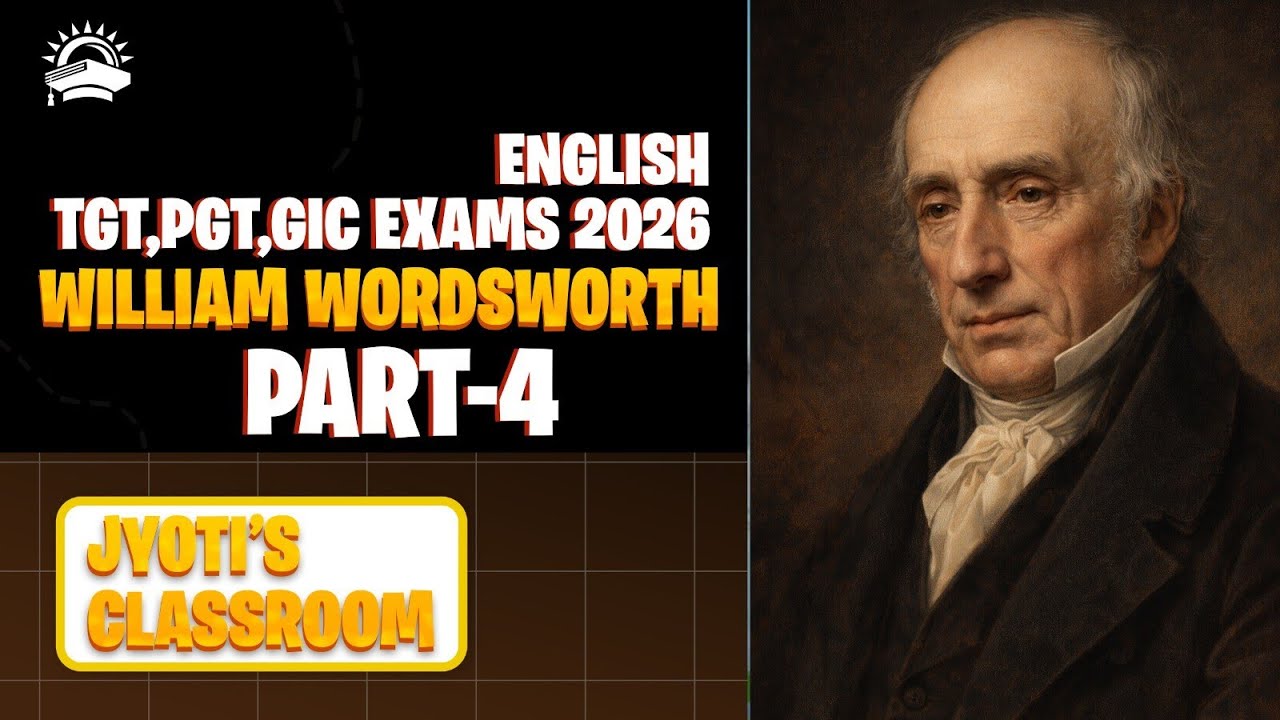 William Wordsworth ||Part 4 || MCQS ||Youth Competition Time || #pyqs