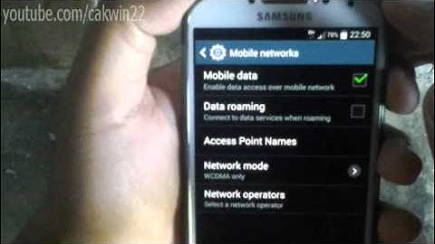 Samsung Galaxy S4: How to Enable 3G(WCDMA) Only