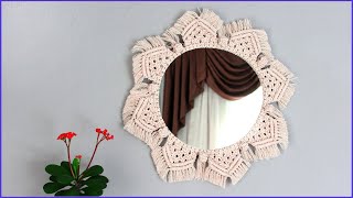 (sub) diy: macrame mirror wall decoration | boho + easy!