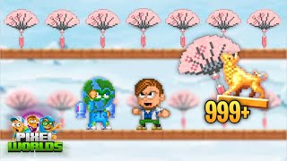 BREAKING OVER 999+ DECORATIVE PINK FANS?! | Pixel Worlds