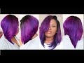 Fun Violet Bob(Start to Finish Tutorial On Coloring, Cutting, & Styling A Bob Hairstyle)