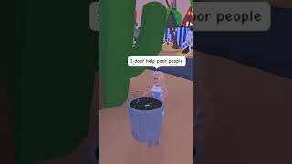 Pretending To Be HOMELESS in Adopt Me...😭😱 #roblox #shorts