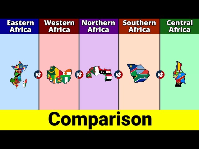East Africa vs West Africa vs North Africa vs South Africa vs Central Africa | Africa Comparison |DD class=
