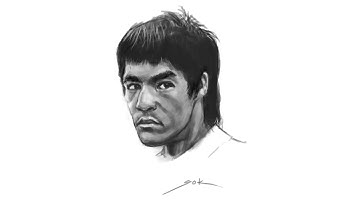 Digital Painting Portrait 1 of 200: Bruce Lee (Time-Lapse)