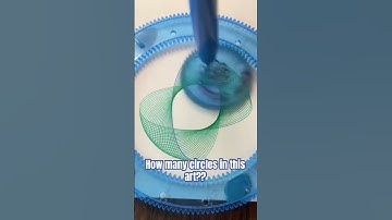 Count the circles in this design! #spirograph
