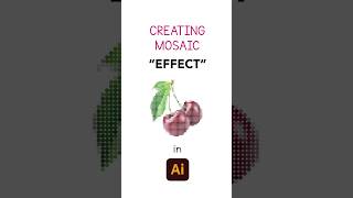 Create Mosaic Effect in Illustrator #shorts #graphicdesign