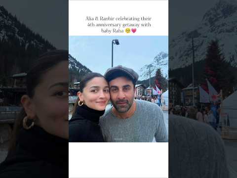 Alia and Ranbir on their 4th anniversary vacation with baby Raha 🩷🩷#aliabhatt #aliaverse#edis