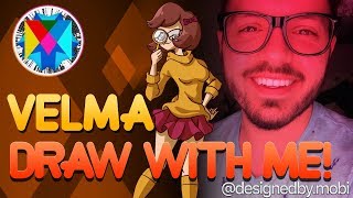 DWM! Livestream Recap - Scooby Doo - Velma Dinkley Speedpaint