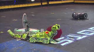 BattleBots Season 2 Exhibition Rumble  Skorpios, Death Roll and Bucktooth Burl