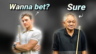 Money Game Player Thinks He Can Outsmart 64-Year Old Efren Reyes