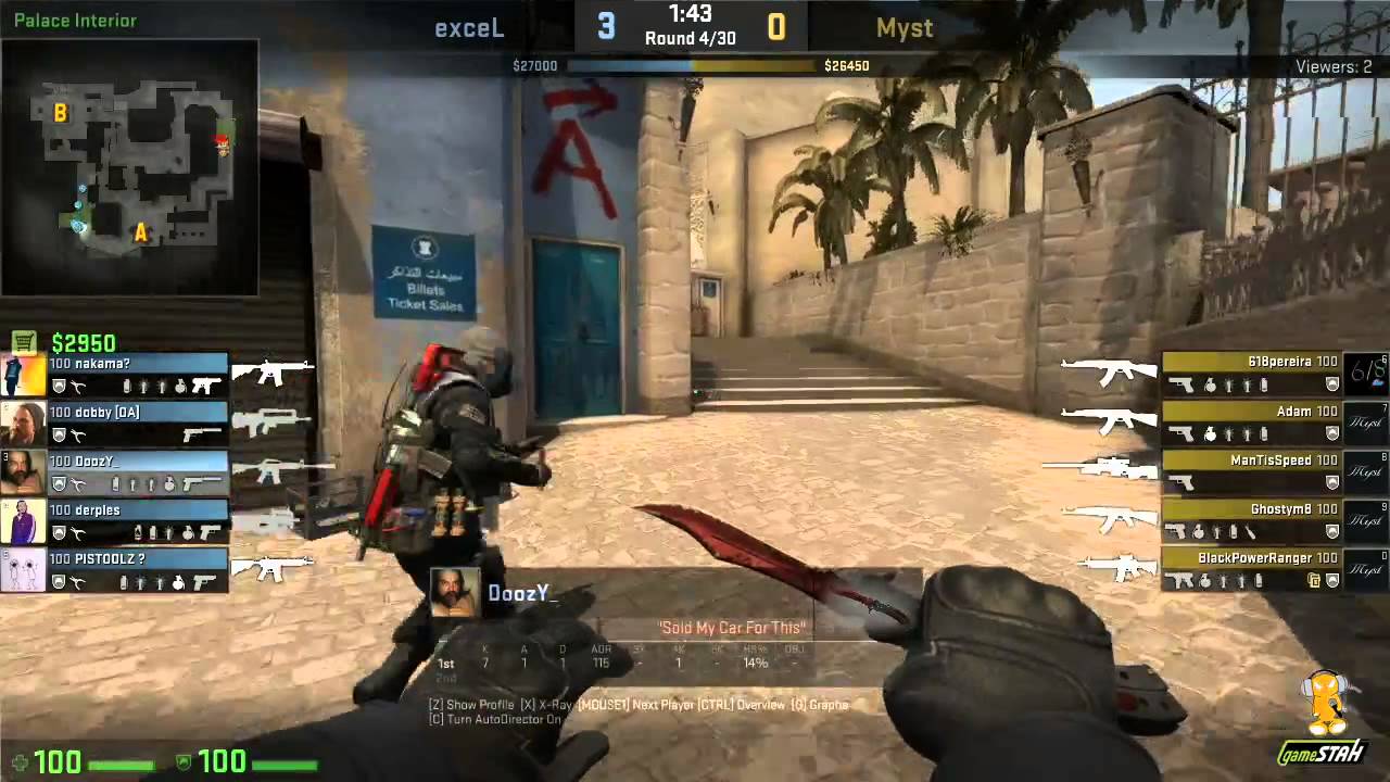 Gamestah CSGO: Excel Gaming vs Myst Cgo