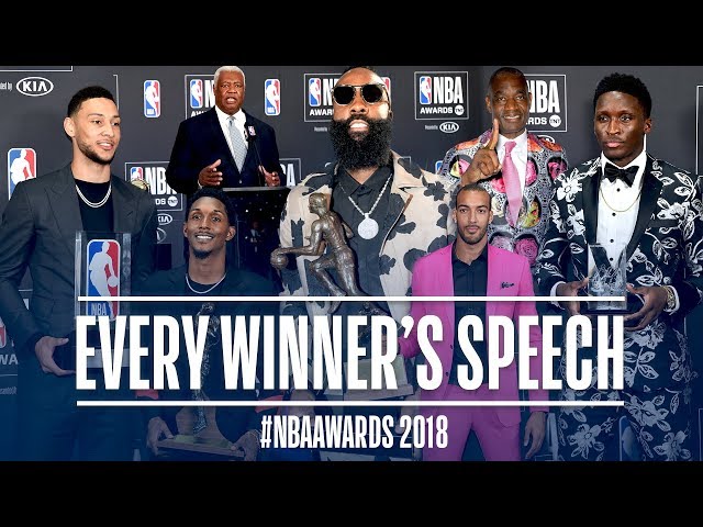 EVERY Speech From The NBA Awards! | Harden, Gobert, Oladipo and More!