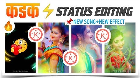New kaddk status Editing in Kinemaster l past photo change status Editing l AVR CREATION...