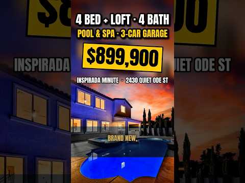 2430 Quiet Ode Street | 4 Bed + Loft Pool Home in Inspirada
