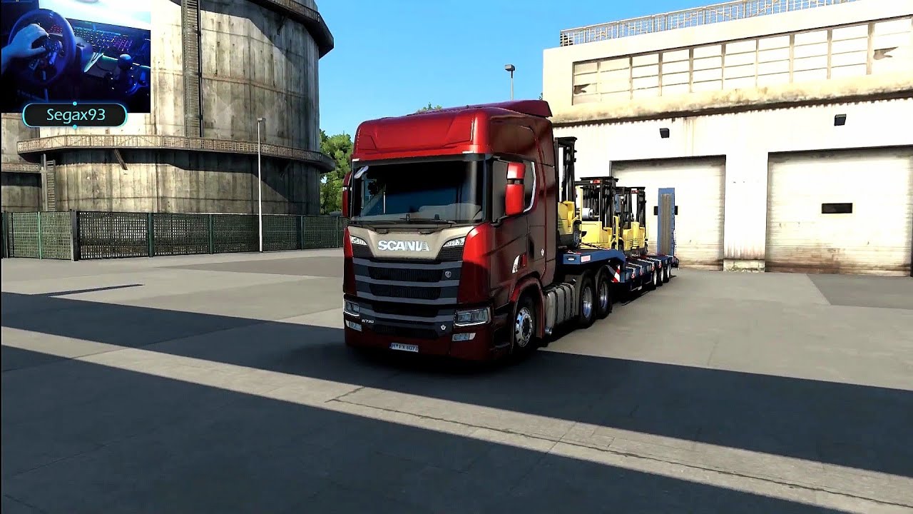 Llevando Montacargas a Estrasburgo | Euro Truck Simulator 2 | Logitech g29 Gameplay