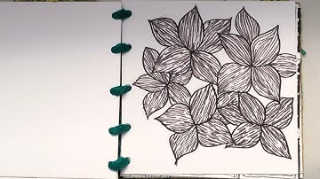 37/100 day | Easy Drawing Ideas for Beginners | Zentangle Pattern | Doodle art