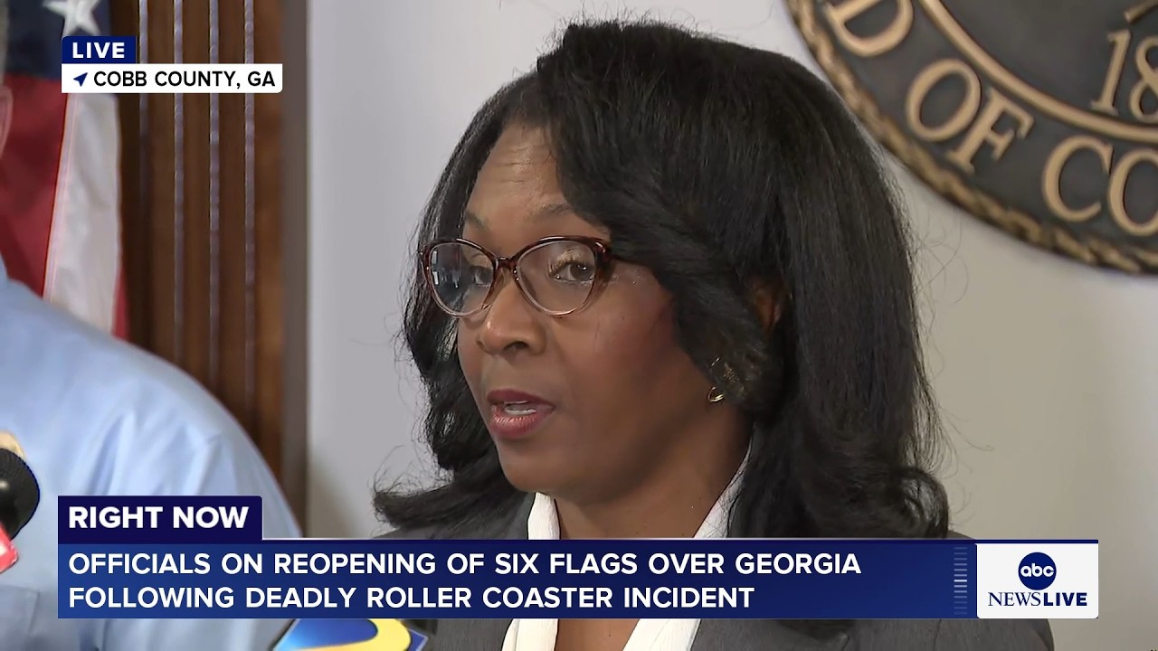 Officials on reopening of Six Flags Over Georgia after deadly roller coaster incident