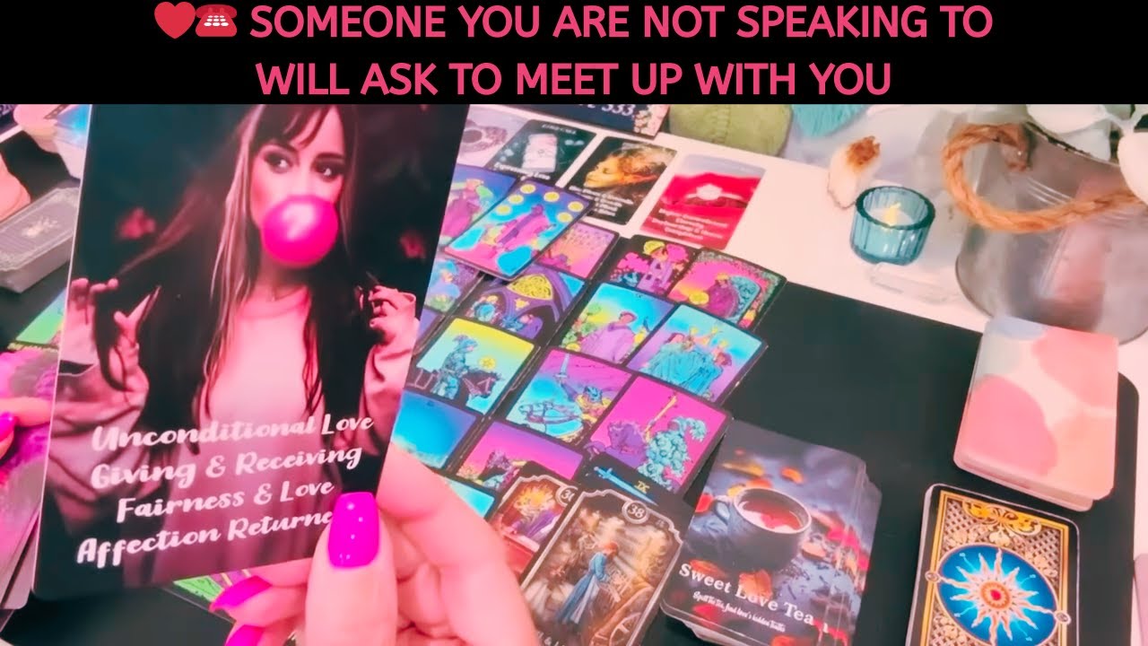❤️☎️ SOMEONE YOU'RE NOT SPEAKING TO WILL ASK TO MEET UP WITH YOU #tarot #soulmate #tarotlove #love