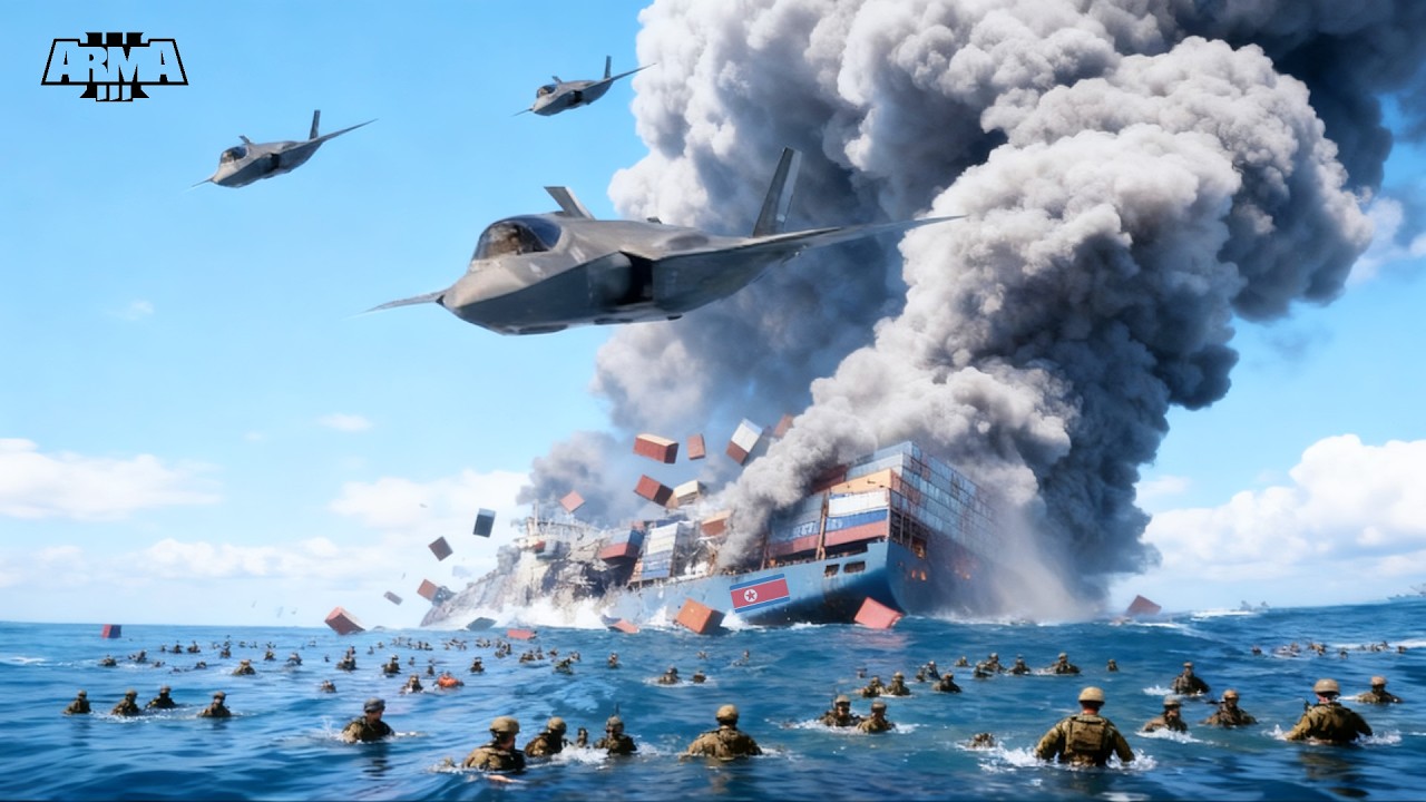 2 MINUTES AGO: US F-35 Jet Sinks North Korean Ship Crossing the Black Sea!