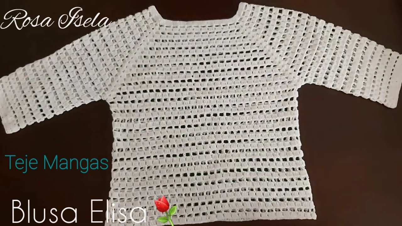 #BlusasRosaIsela Blusa Elisa Crochet