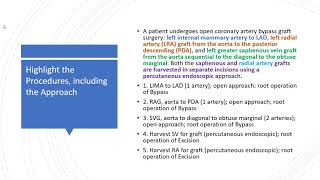 Reading an Operative Report CABG