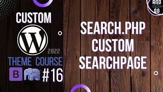Celebrity Custom WordPress Theme Development (2022) #16 - Custom search page , search.php Profile