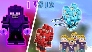 1 ENDERMAN vs 3 BEDWARS SQUAD | Blockman Go Gameplay (Android , iOS)