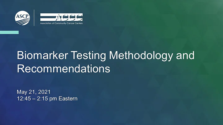 Optimizing Advanced NSCLC Biomarker Testing, Treatment and Management Session 2