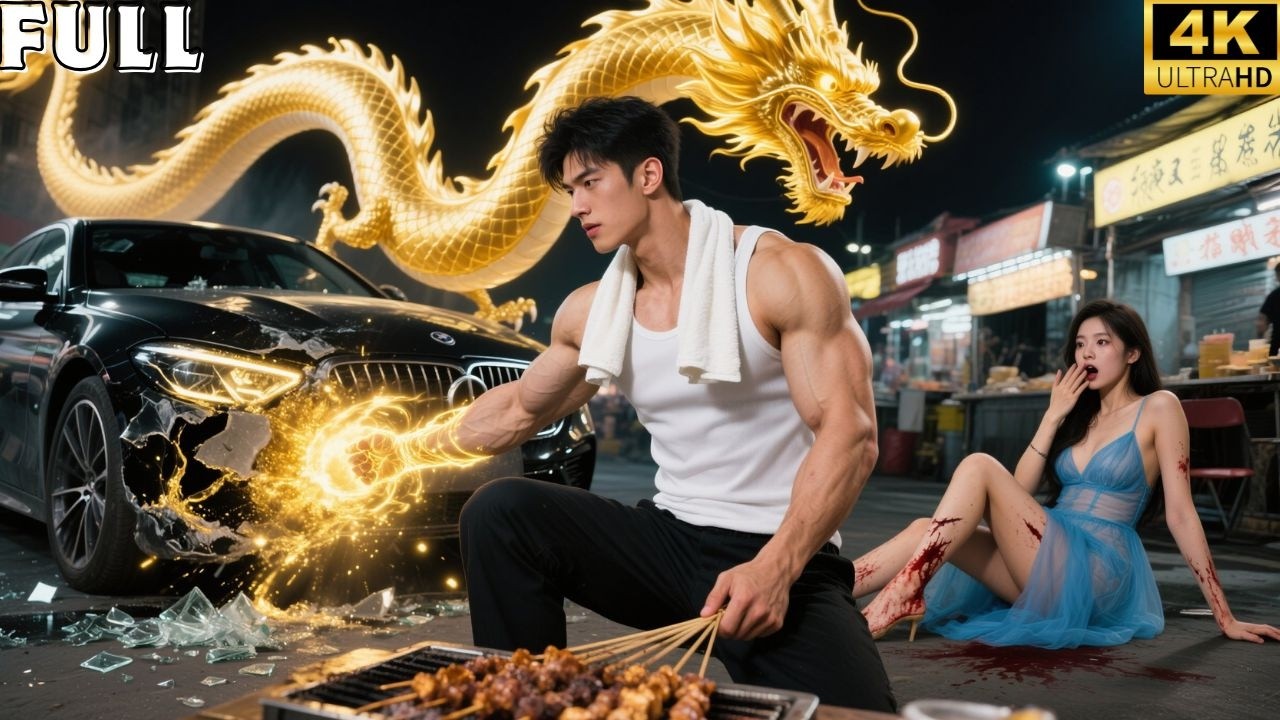 ¡Vendedor callejero…pero dios oculto!Destruyó un coche y todos, incluso una estrella,se arrodillaron