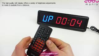LED interval timer for sport use - 34,5 cm x 10 cm (www.cool-mania.com)