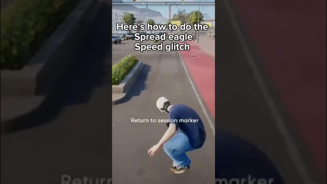 here's how to do the spread eagle hippy jump speed glitch in EA skate. 