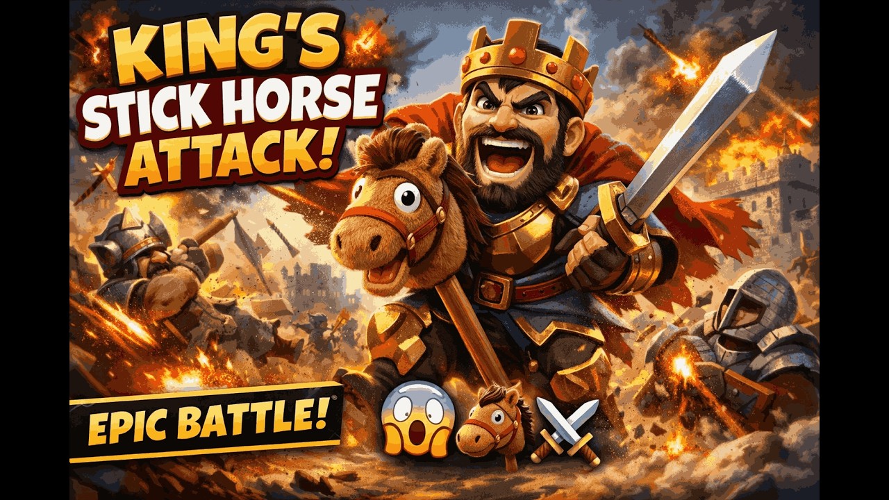 You’ve Never Seen This! King + Stick Horse Attack 😲