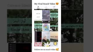 Viral Snack Video l My Lines😍 |Amz Creation #snackvideo #urdupoetry