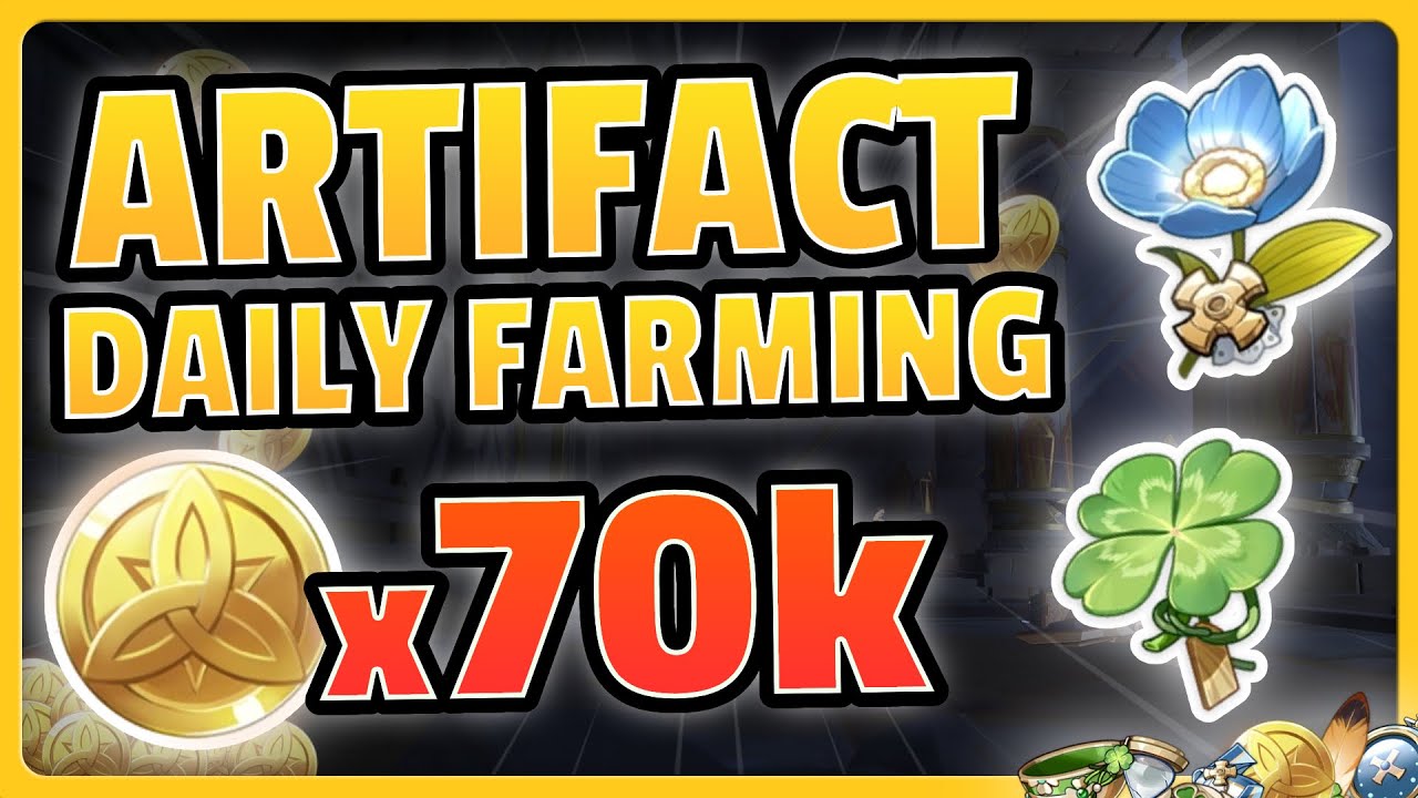 ARTIFACT DAILY FARM !!! Mora, Ores, Weapons and Artifacts (Sumeru