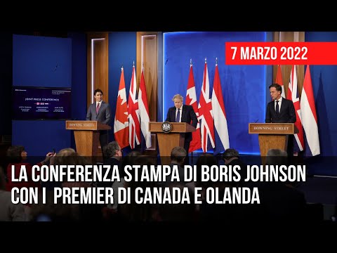 A Londra, Boris Johnson incontra i due Premier di Canada e Olanda
